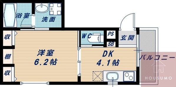 リアンコート江坂の物件間取画像